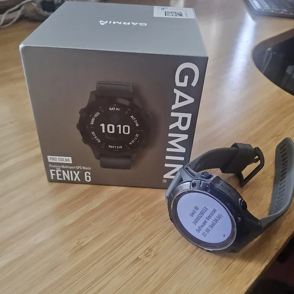Garmin Fenix 6 Pro Solar Black Smartwatch - Picture 2 of 6